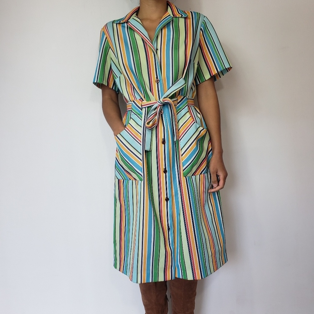 Vintage 70's stripe dress